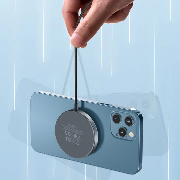 Hoco CW30 Pro Magnetic Wireless Charger Беспроводное зарядное устройство с поддержкой MagSafe — изображение 4