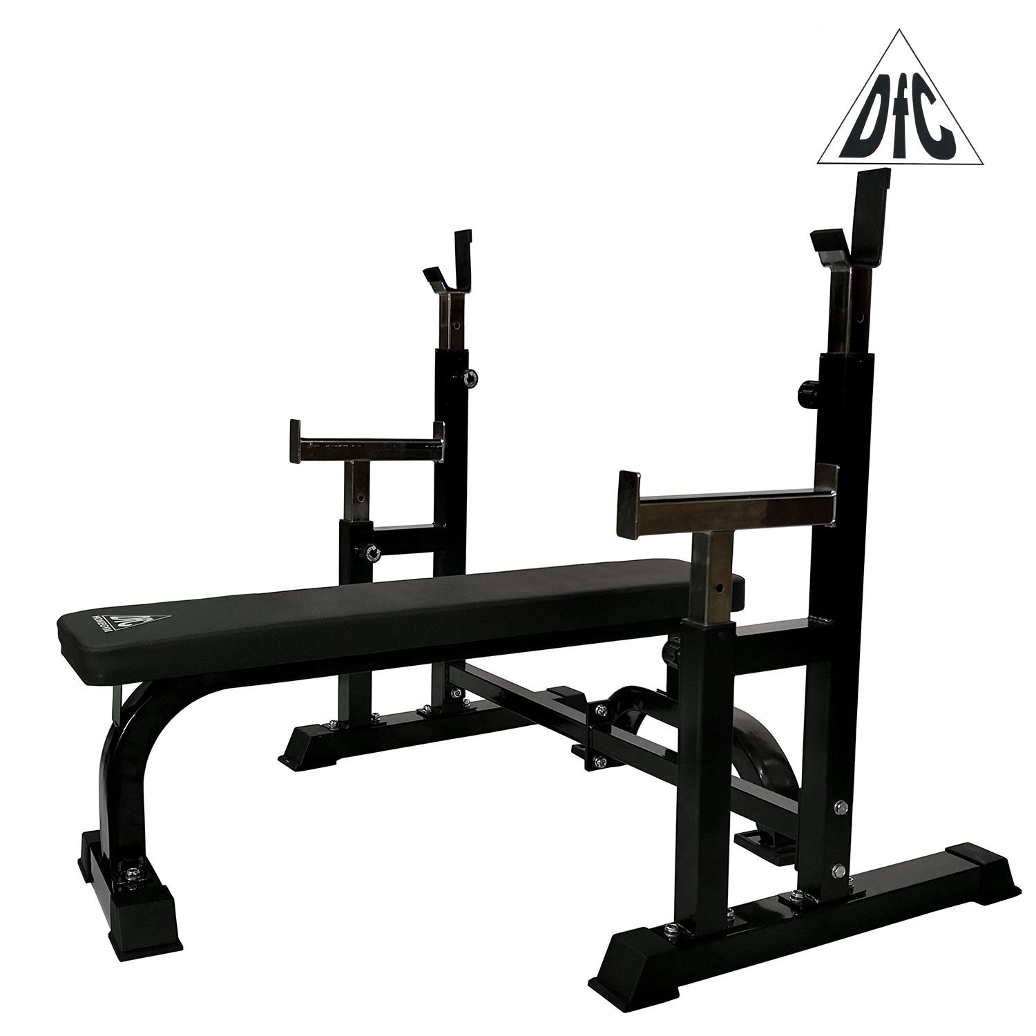 Скамья для жима штанги со стойками DFC DZ005FBB