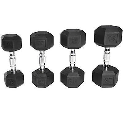 Гантели GLT гексагональные от 1 до 10 кг (10 пар)