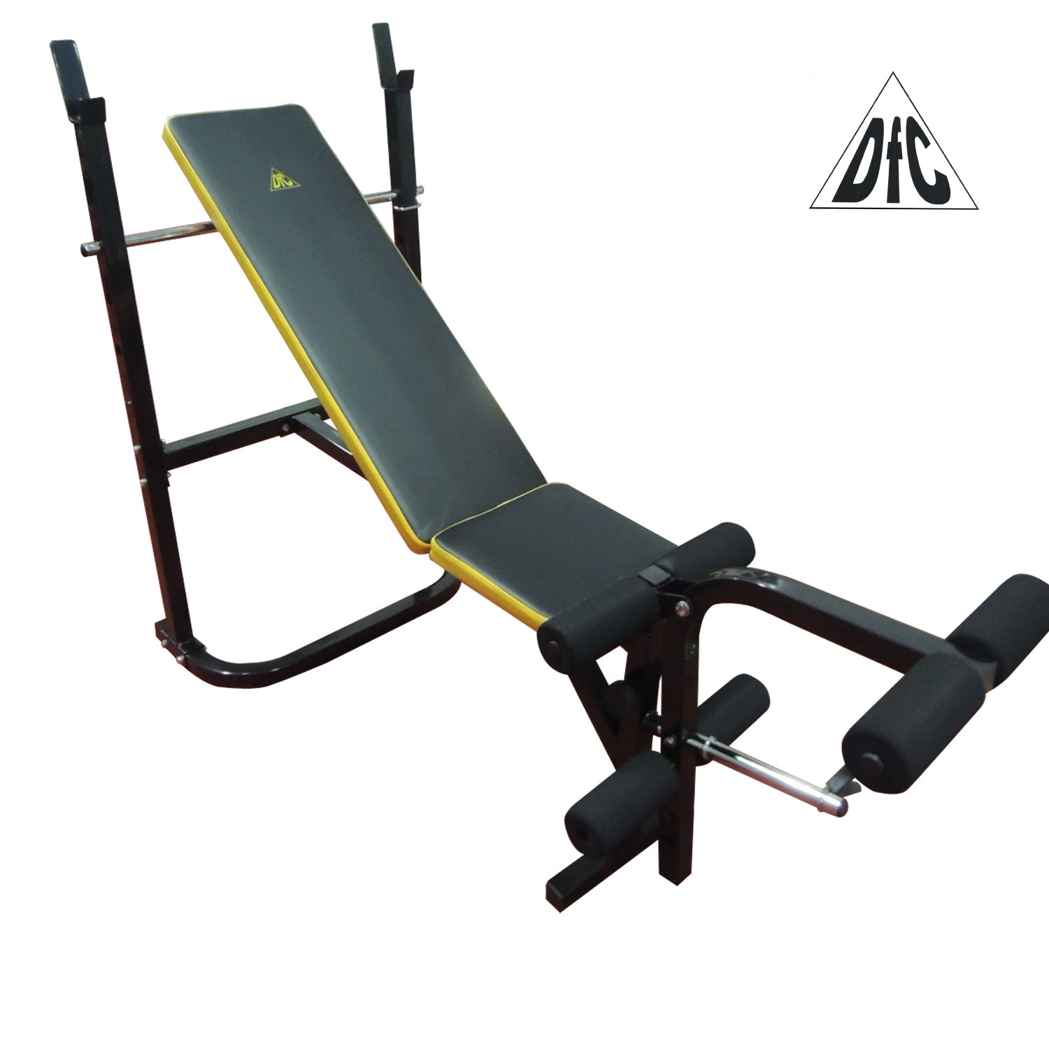 Скамья для жима штанги со стойками DFC D003