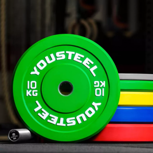 Диск каучуковый 10 кг, зеленый