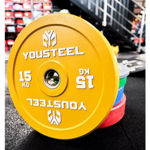 Диск EVO каучуковый 15 кг, желтый