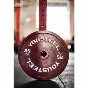 Стальной диск 25 кг, красный