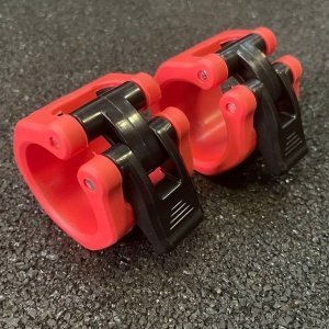 Пластиковые замки, красные, пара