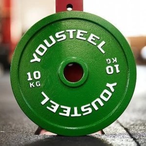 Стальной диск 10 кг, зеленый