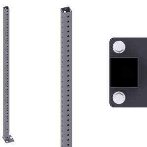 HARD Стойка 2465мм с отверстиями короткая , черная