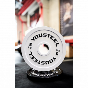 Стальной диск 5 кг, белый