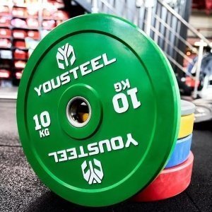 Диск EVO каучуковый 10 кг, зеленый