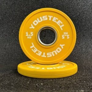 Малый диск 1.5 кг полиуретановый, желтый