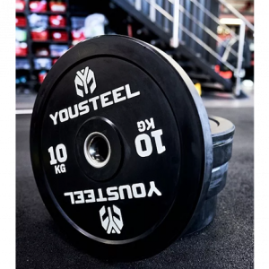 Диск EVO каучуковый 10 кг, чёрный