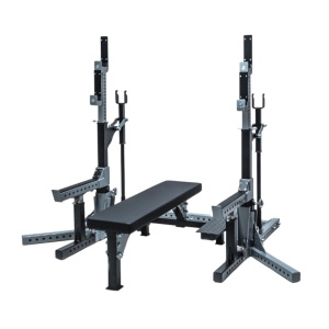 Профессиональная стойка и скамья для пауэрлифтинга