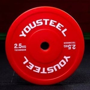 Диск технический пластиковый 2.5 кг, красный