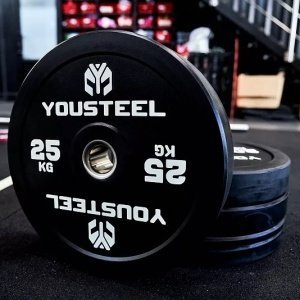 Диск EVO каучуковый 25 кг, чёрный