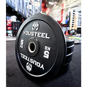 Диск EVO каучуковый 5 кг, чёрный