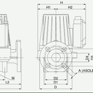 Насос циркуляционный с мокрым ротором DAB BPH 180/280.50 T