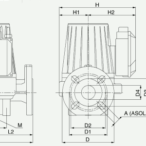 Насос циркуляционный с мокрым ротором DAB BPH 180/340.65 T