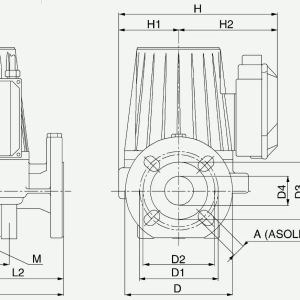 Насос циркуляционный с мокрым ротором DAB BPH 180/360.80 T